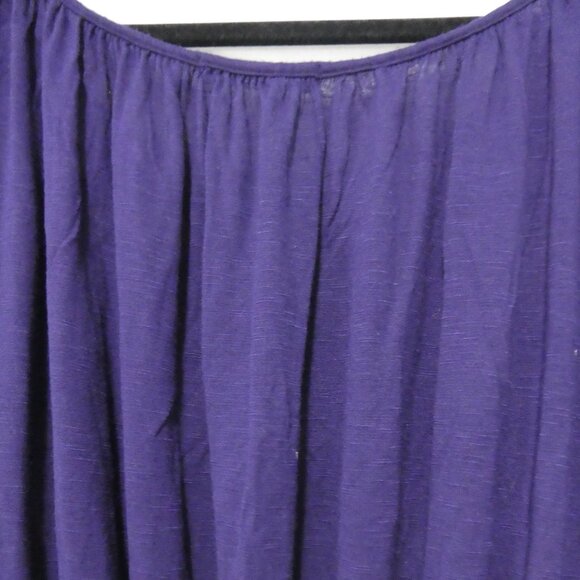 TAMMY MARS | medium | Elegant Draped Purple Top | Made In The USA - Picture 9 of 13